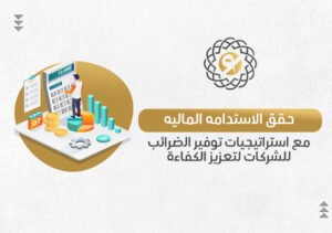 الاستدامه الماليه مع استراتيجيات توفير الضرائب للشركات في الرياض وجدة